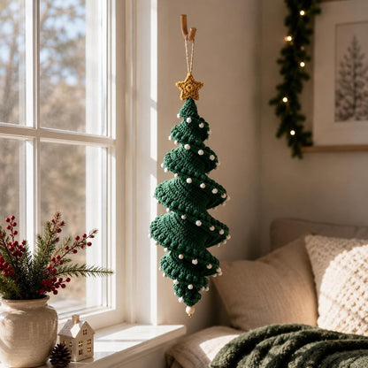 🎅🌲Crochet Snowman Spiral Oranment DIY Kit