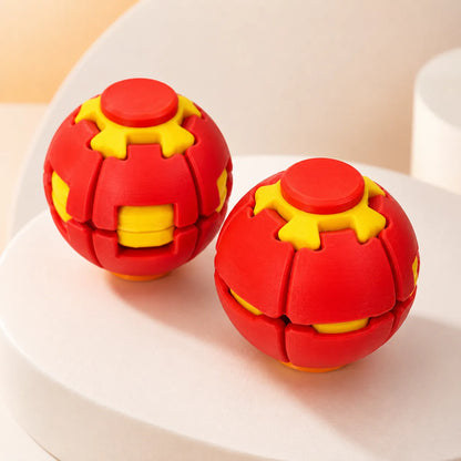 3D-Printed Push-and-Spin Stress Relief Ball