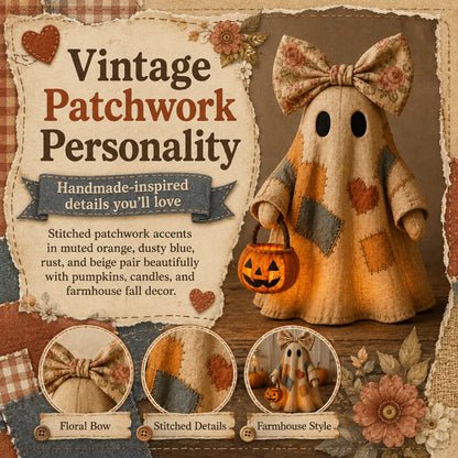 Last Day 70% OFF👻Lighted Vintage Patchwork Ghost