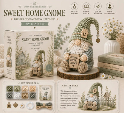 🔥 💕Cozy Gnome DIY Bead Kit Collection– Collect All 12 Gnome