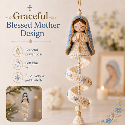 🔥 LAST DAY: 50% OFF – ✨ DIY crochet kit for a spiral Madonna pendant – create your own heavenly keepsake 🙏🧶