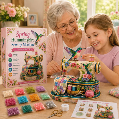 🌸Spring Hummingbird Sewing Machine 💗 3D Spring Limited Keepsake Edition