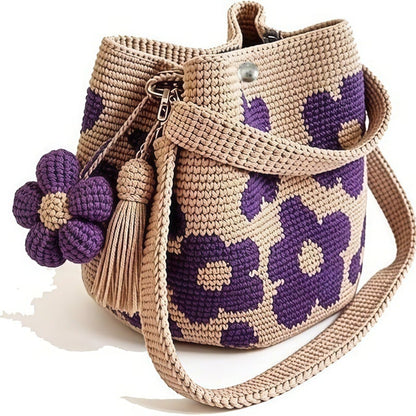 🧵Handmade Crochet Flower Tote – A Little Bag Made With Love