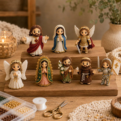 🔥 Last Day 49% OFF - Tiny 3D Beaded Faith & Angel DIY Kit✨🕊️
