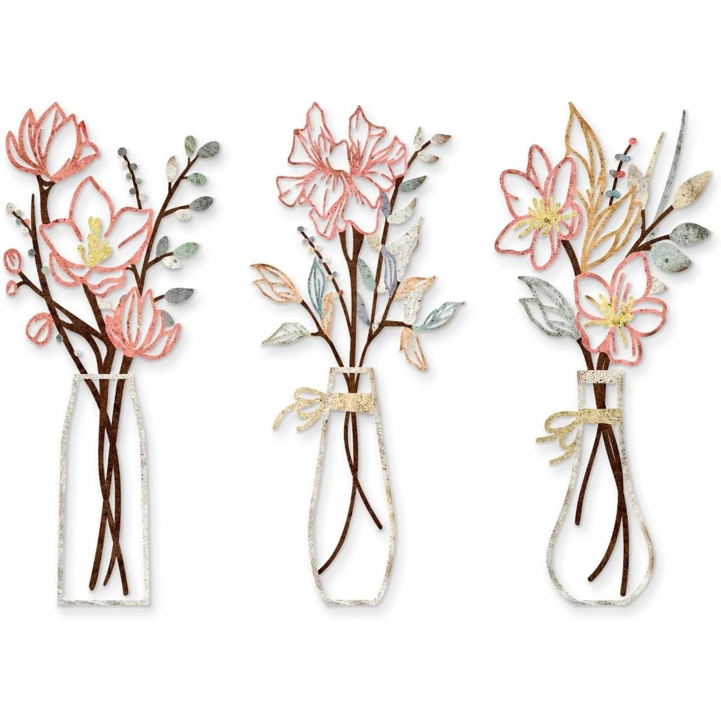🌸Rustic Flower Wall Art – Charming Botanical Decor for Home & Porch