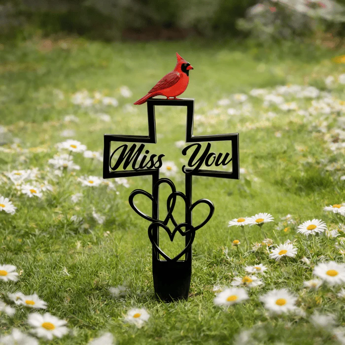 🐦LAST DAY 49% OFF -💖Metal Cemetery Memorial Plaque for Remembrance✝️