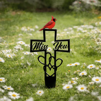 🐦LAST DAY 49% OFF -💖Metal Cemetery Memorial Plaque for Remembrance✝️