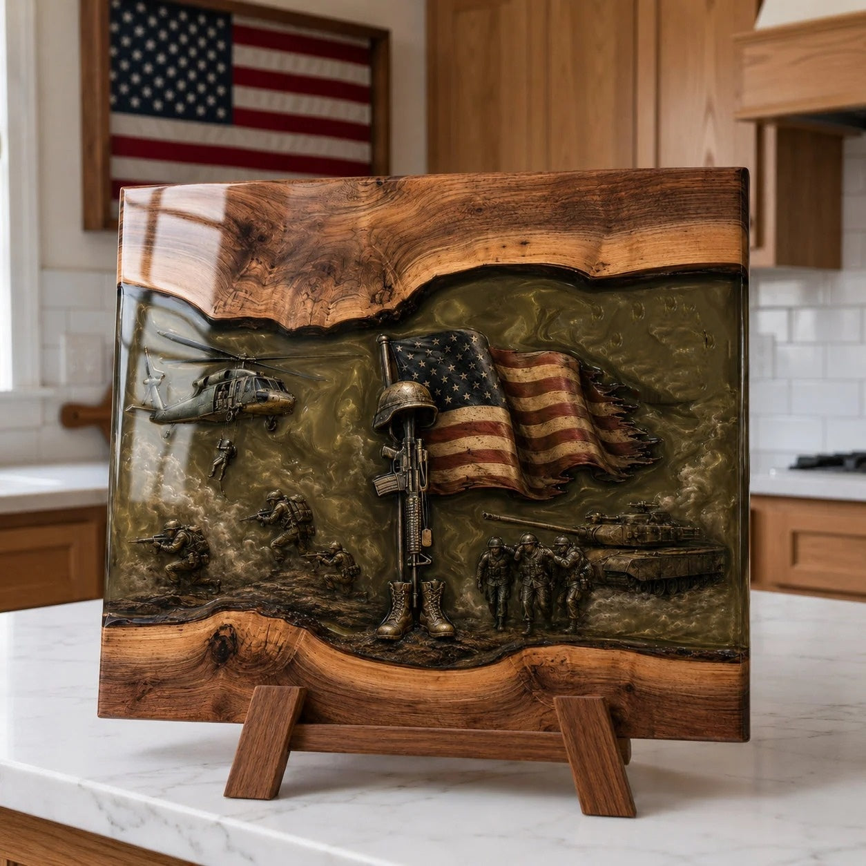 2027 Fellime®Handcrafted Veteran Memorial Display Boards