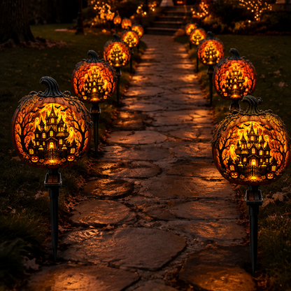 🎃 Solar Pumpkin Stake Light – Spooky LED Decor for Halloween Nights 👻