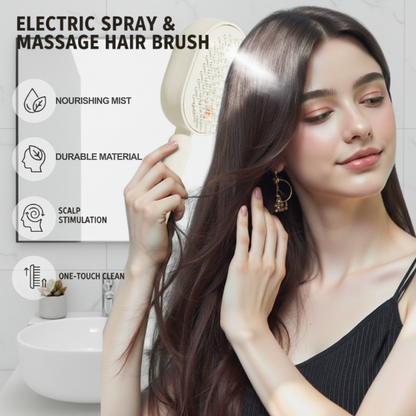 💆‍♀️Electric hairbrush with spray and massage🔥
