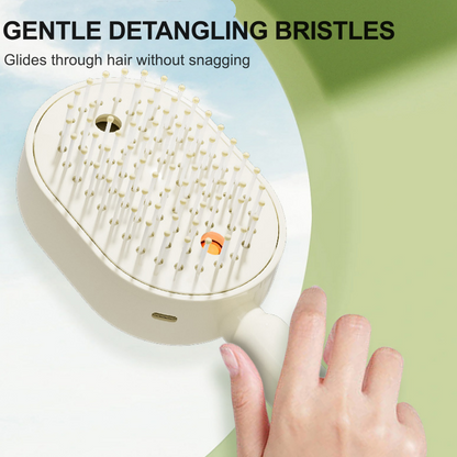 💆 ✨ 3-in-1 Electric Spray & Massage Hair Brush
