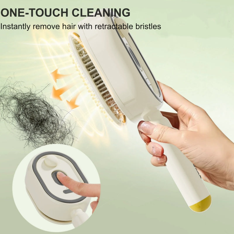 💆 ✨ 3-in-1 Electric Spray & Massage Hair Brush