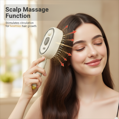 💆 ✨ 3-in-1 Electric Spray & Massage Hair Brush