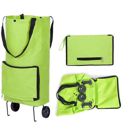 Foldable Shopping Trolley Bag with Wheels