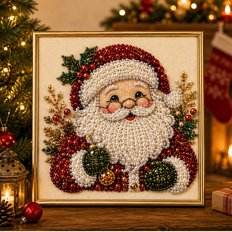 Christmas Pearl & Rhinestone Painting Kit