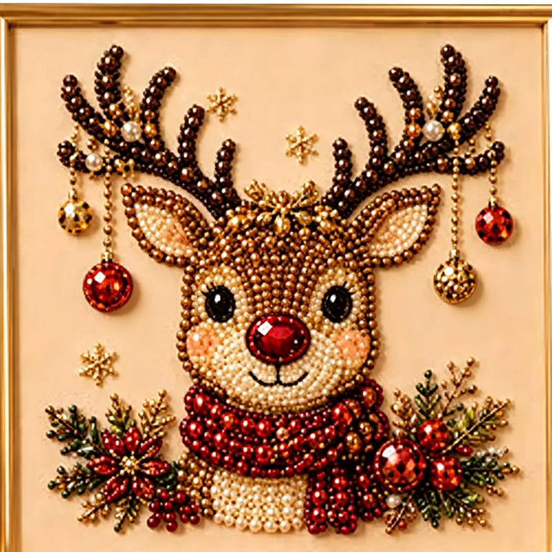 Christmas Pearl & Rhinestone Painting Kit
