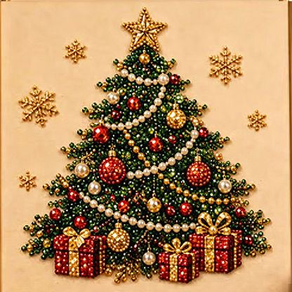 Christmas Pearl & Rhinestone Painting Kit