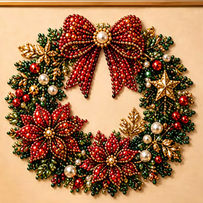 Christmas Pearl & Rhinestone Painting Kit