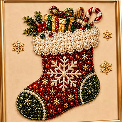 Christmas Pearl & Rhinestone Painting Kit